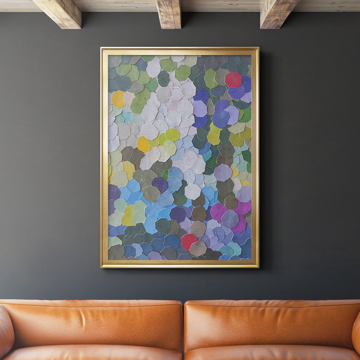 Doris Duke Garden - Modern Framed Canvas Print