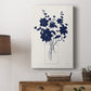 Indigo Sketch Bouquet II - Canvas Art Print