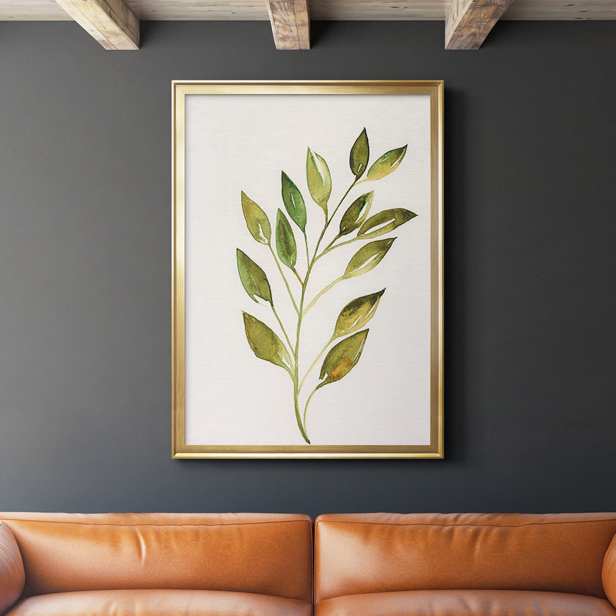 Single Twig I - Modern Framed Canvas Print