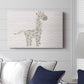 Floral Giraffe - Canvas Art Print