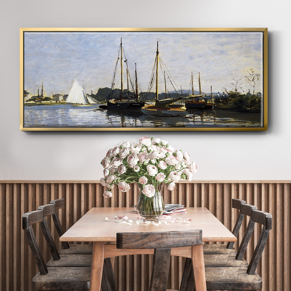 Pleasure Boats, 1872 - Floater Framed Canvas Print