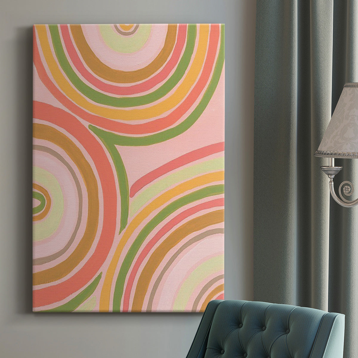 Abstract Rainbow II Premium Gallery Wrapped Canvas - Ready to Hang