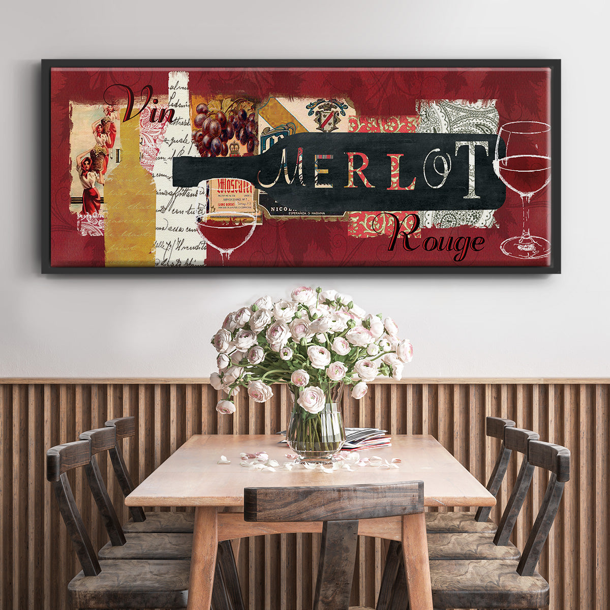 Merlot - Floater Framed Canvas Print