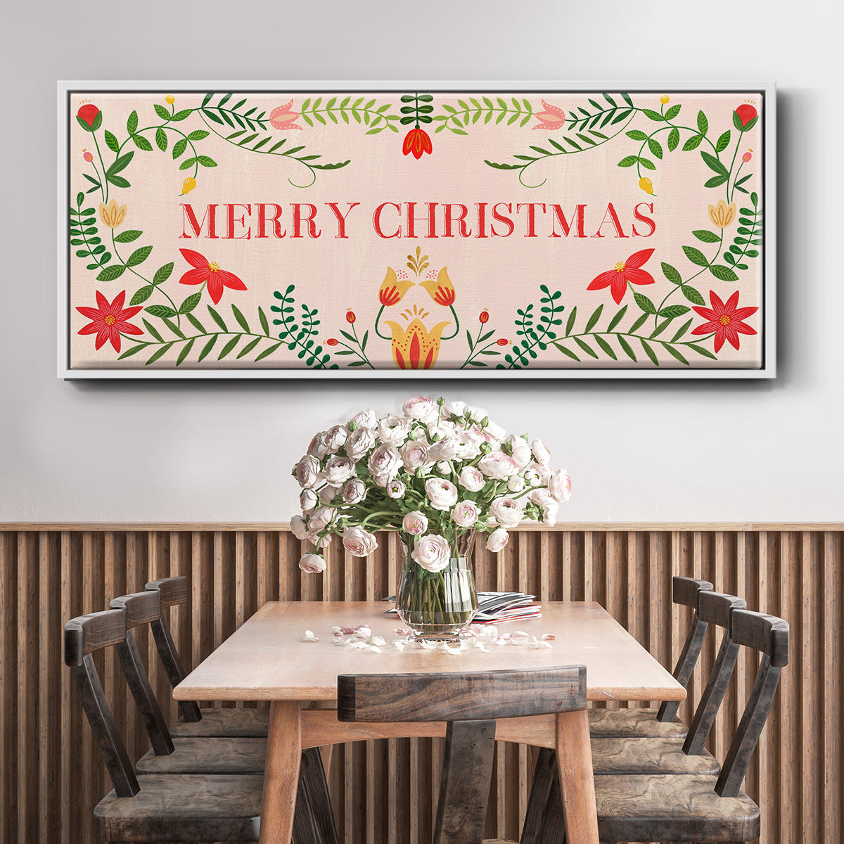 Twelve Days Collection D - Floater Framed Canvas Print