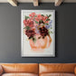 Mauve Bouquet in Teapot I - Modern Framed Canvas Print