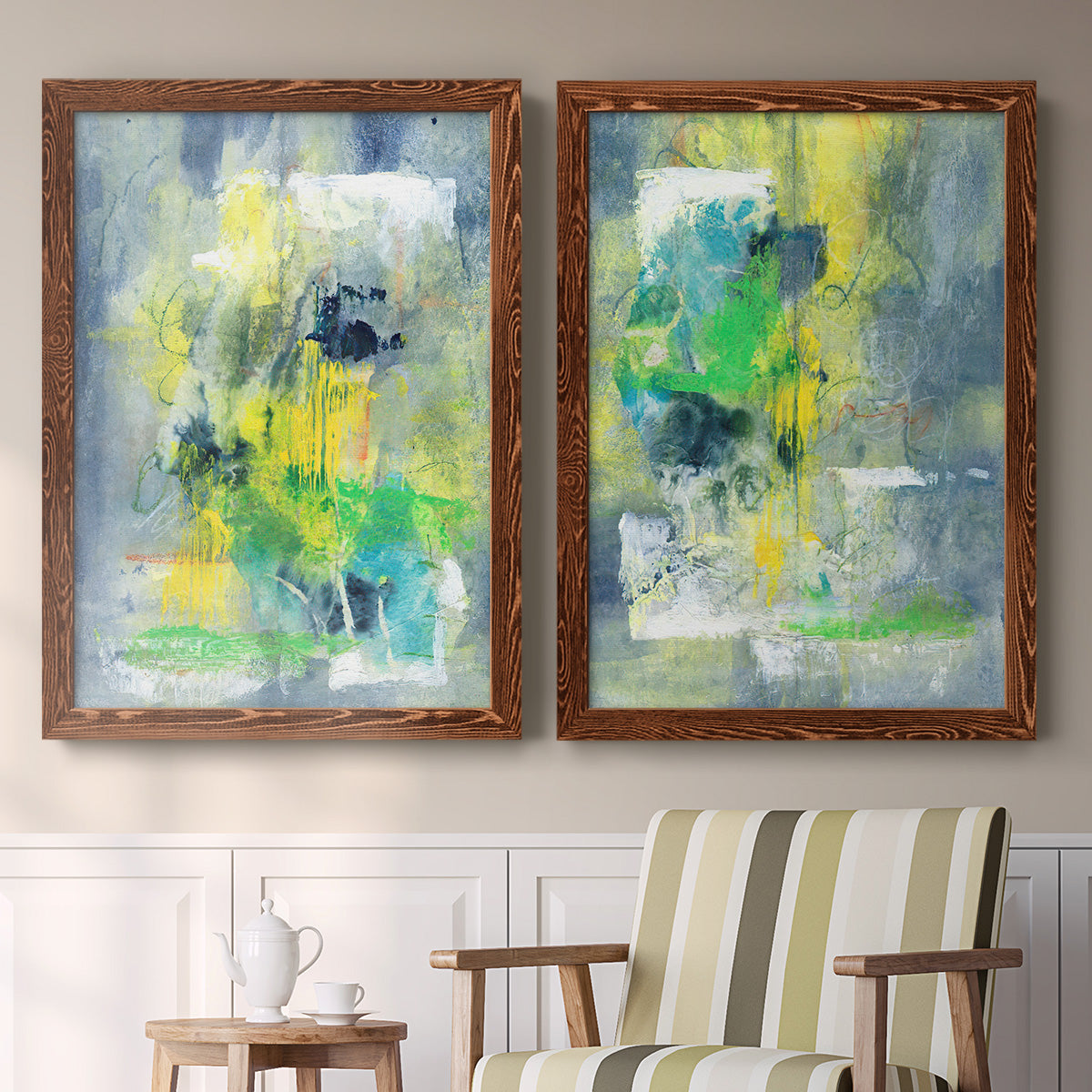 Sweet Things I - Premium Framed Canvas 2 Piece Set - Ready to Hang