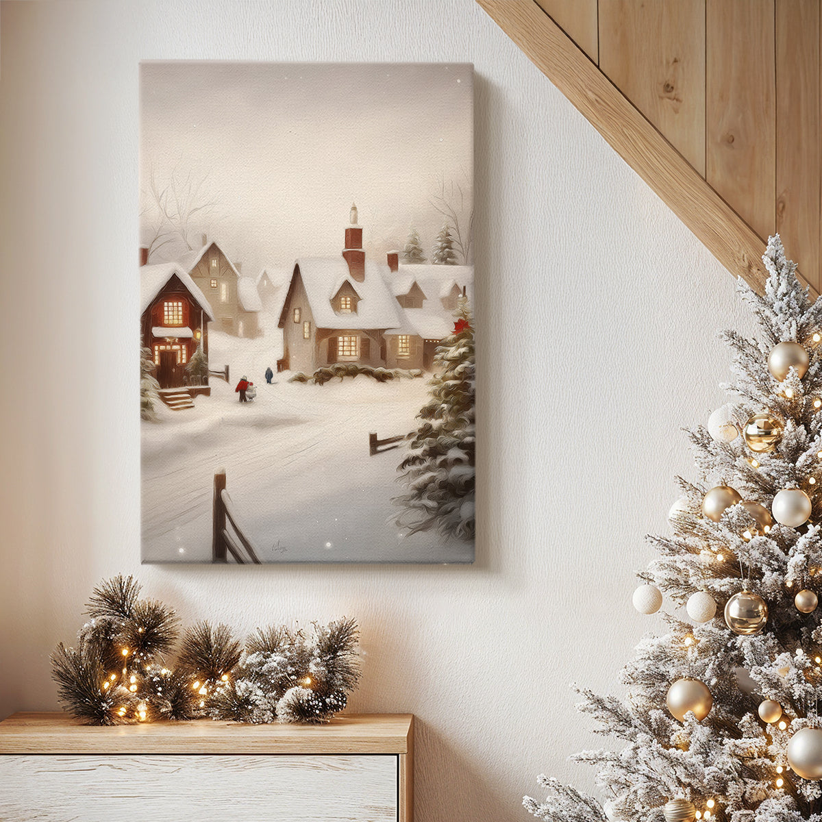 Gilded Serenade - Canvas Art Print