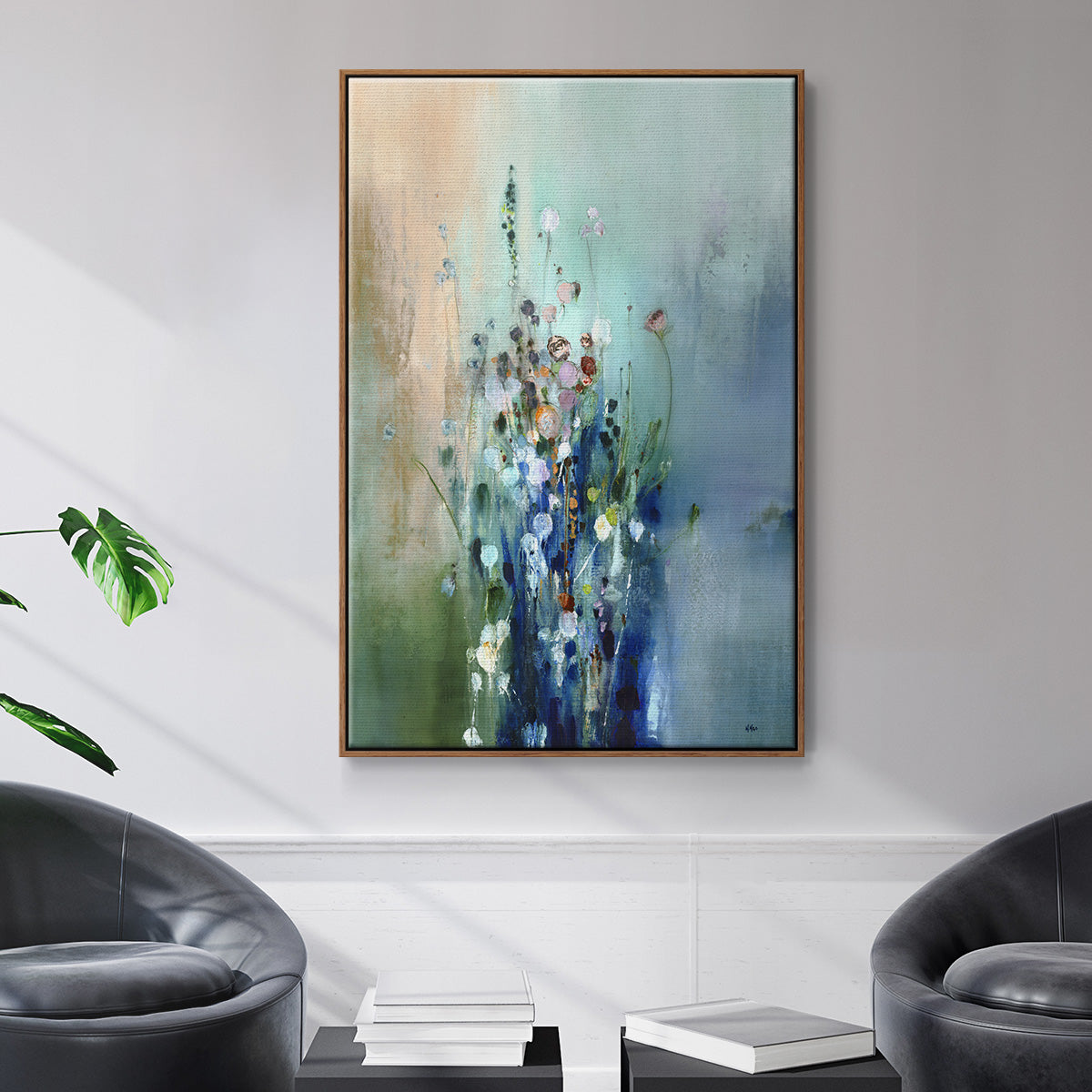Current Air II - Floater Framed Canvas Print