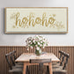 Golden HoHoHo - Floater Framed Canvas Print