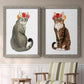 Flower Crown Cats I - Premium Framed Canvas 2 Piece Set - Ready to Hang