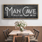 Man Cave - Floater Framed Canvas Print