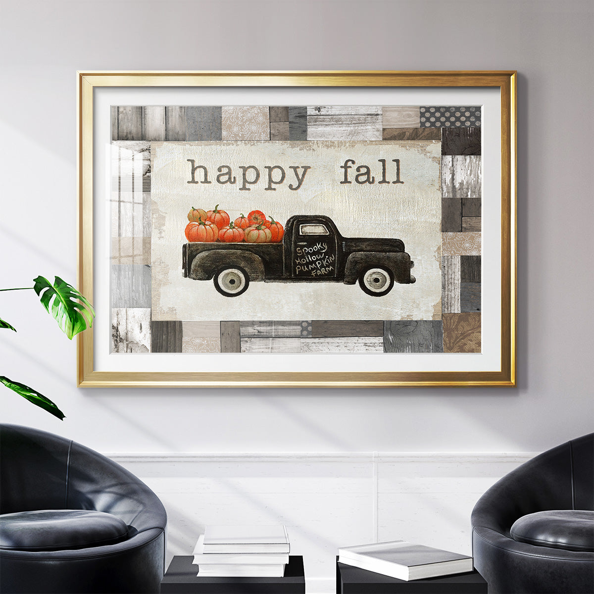 Spooky Hollow Farm - Modern Framed Art Print