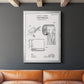 Toilet Paper Patent I - Modern Framed Canvas Print