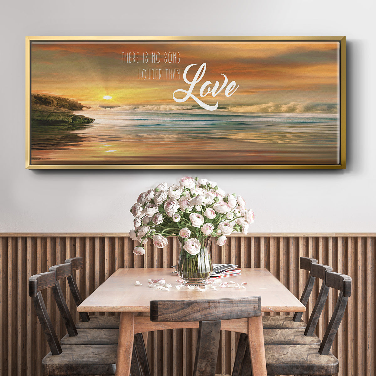 Louder Than - Floater Framed Canvas Print