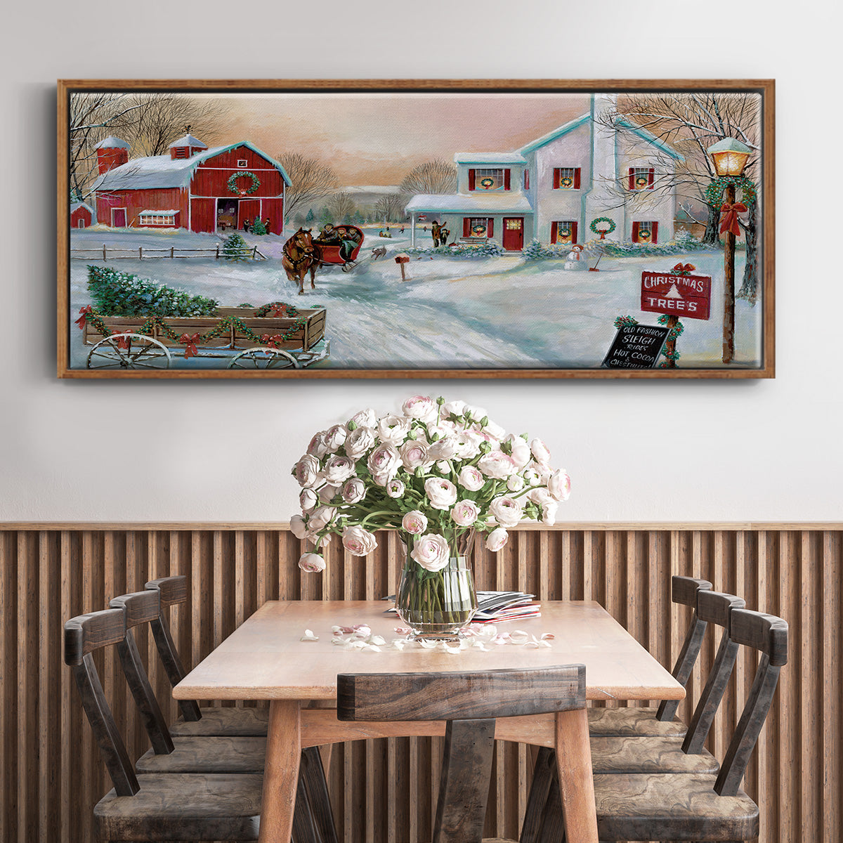 Christmas Tree Farm - Floater Framed Canvas Print