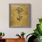 Gold Sketch Botanical II - Barnwood Framed Canvas Print