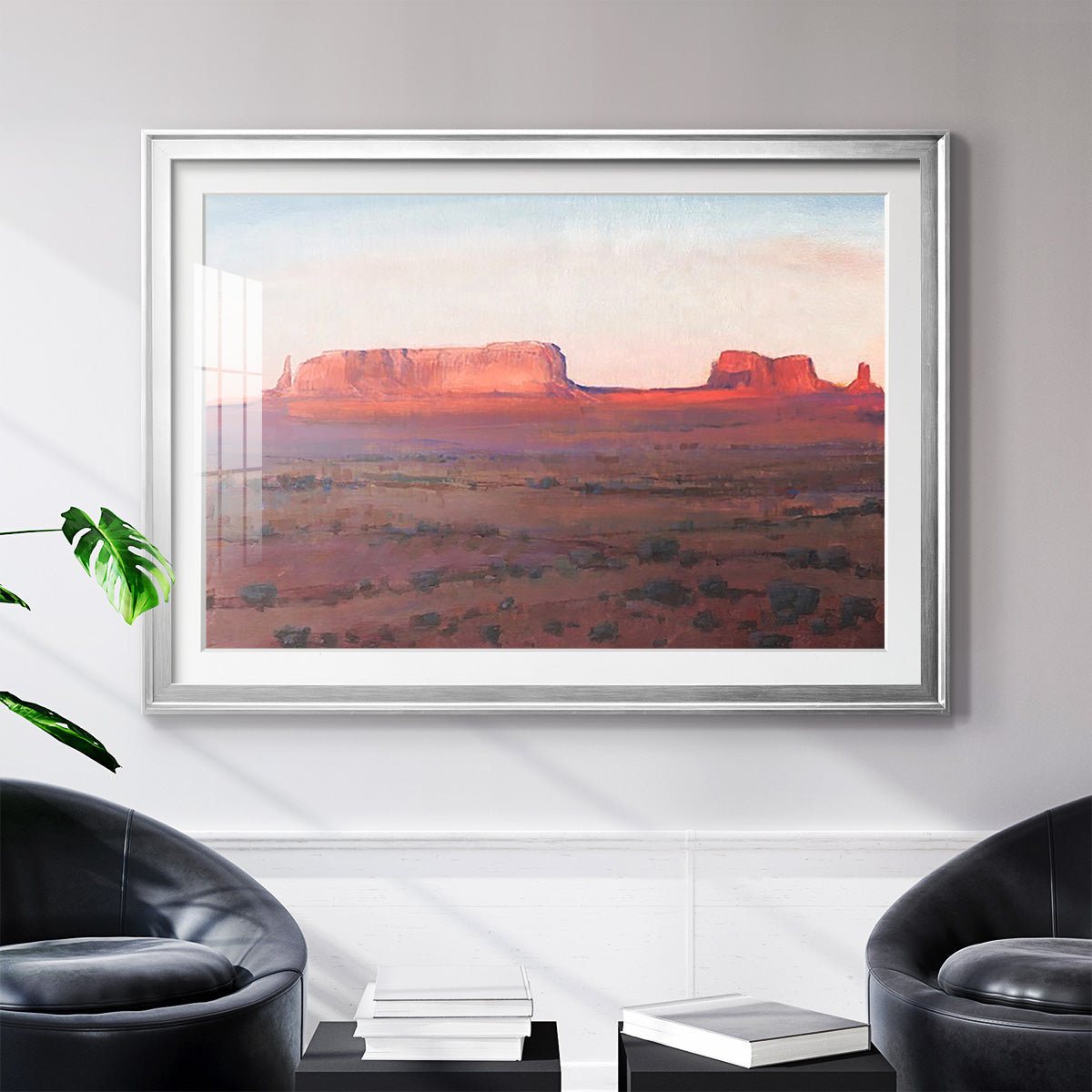 Red Rocks at Dusk I - Modern Framed Art Print