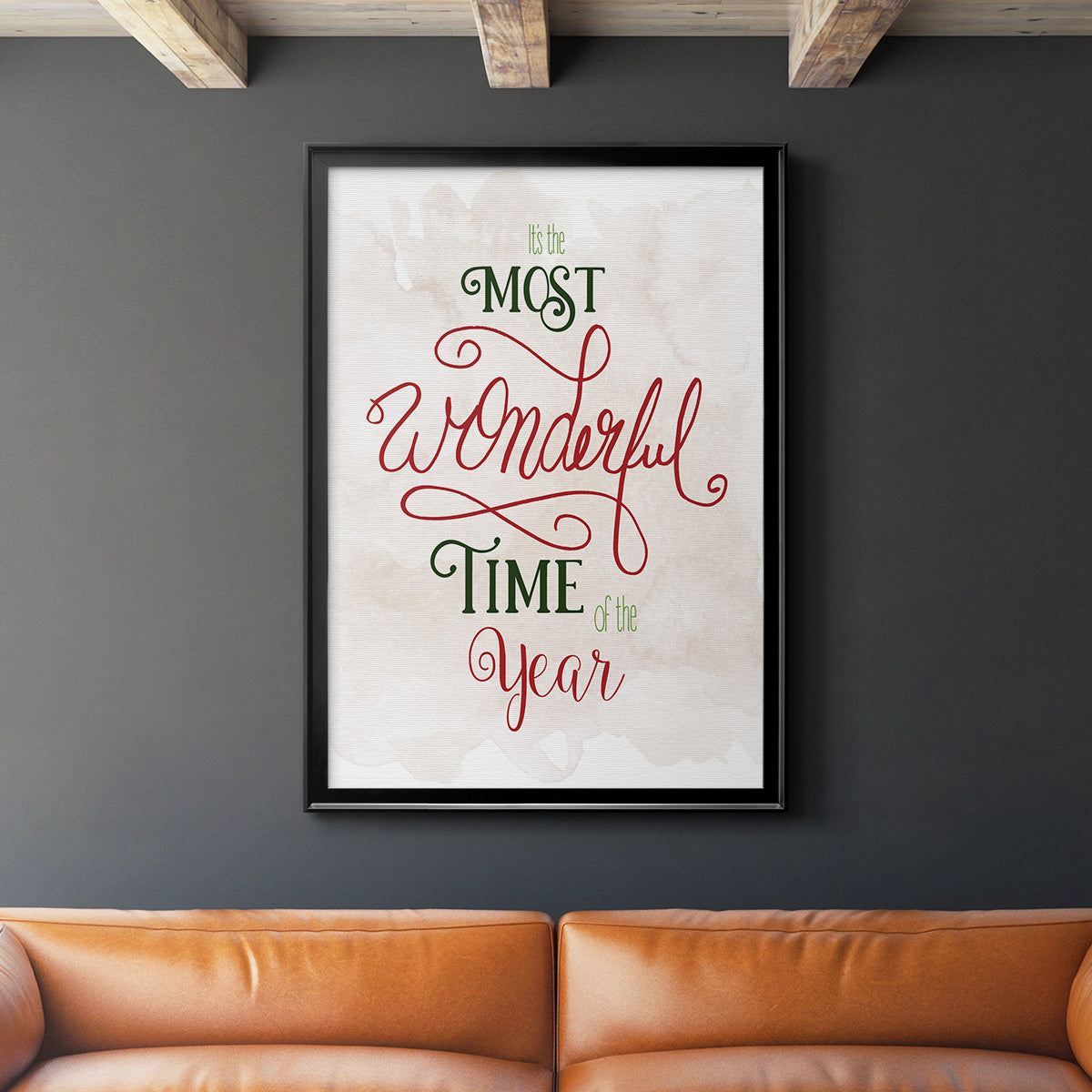 Wonderful Time of the Year - Modern Framed Canvas Print