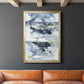 Blue Memories II - Modern Framed Canvas Print