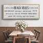 Rules of the Beach - Floater Framed Canvas Print