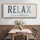 Relax - Floater Framed Canvas Print