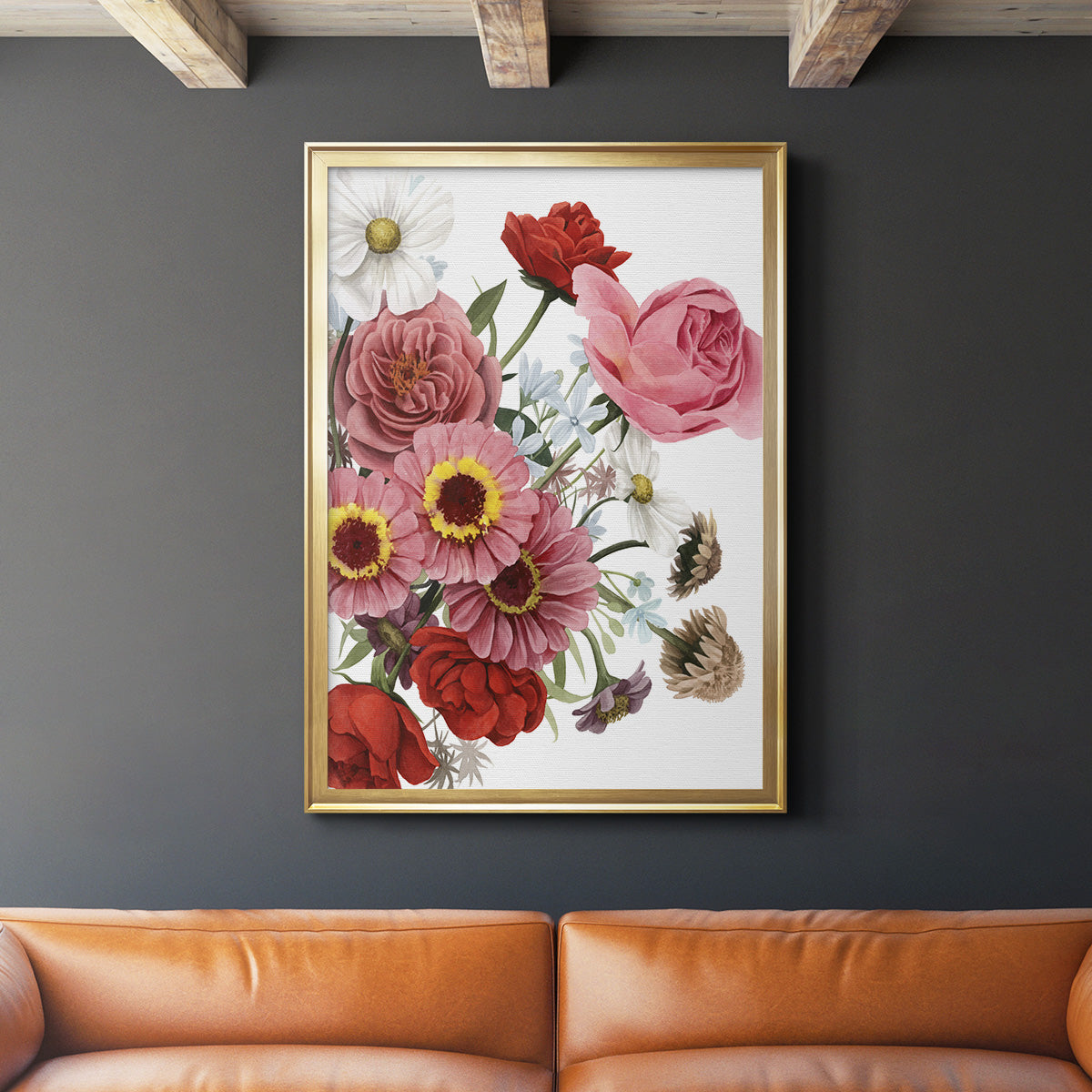 Modern Arrangement I - Modern Framed Canvas Print