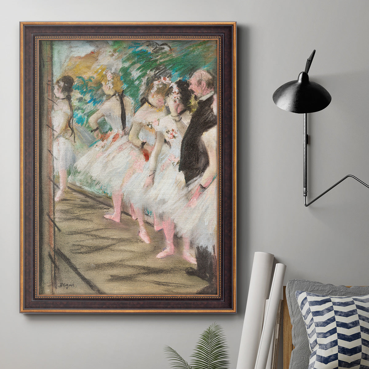 The Ballet, 1880 - Ornate Framed Canvas Print
