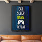 Gamer at Play V - Modern Framed Canvas Print