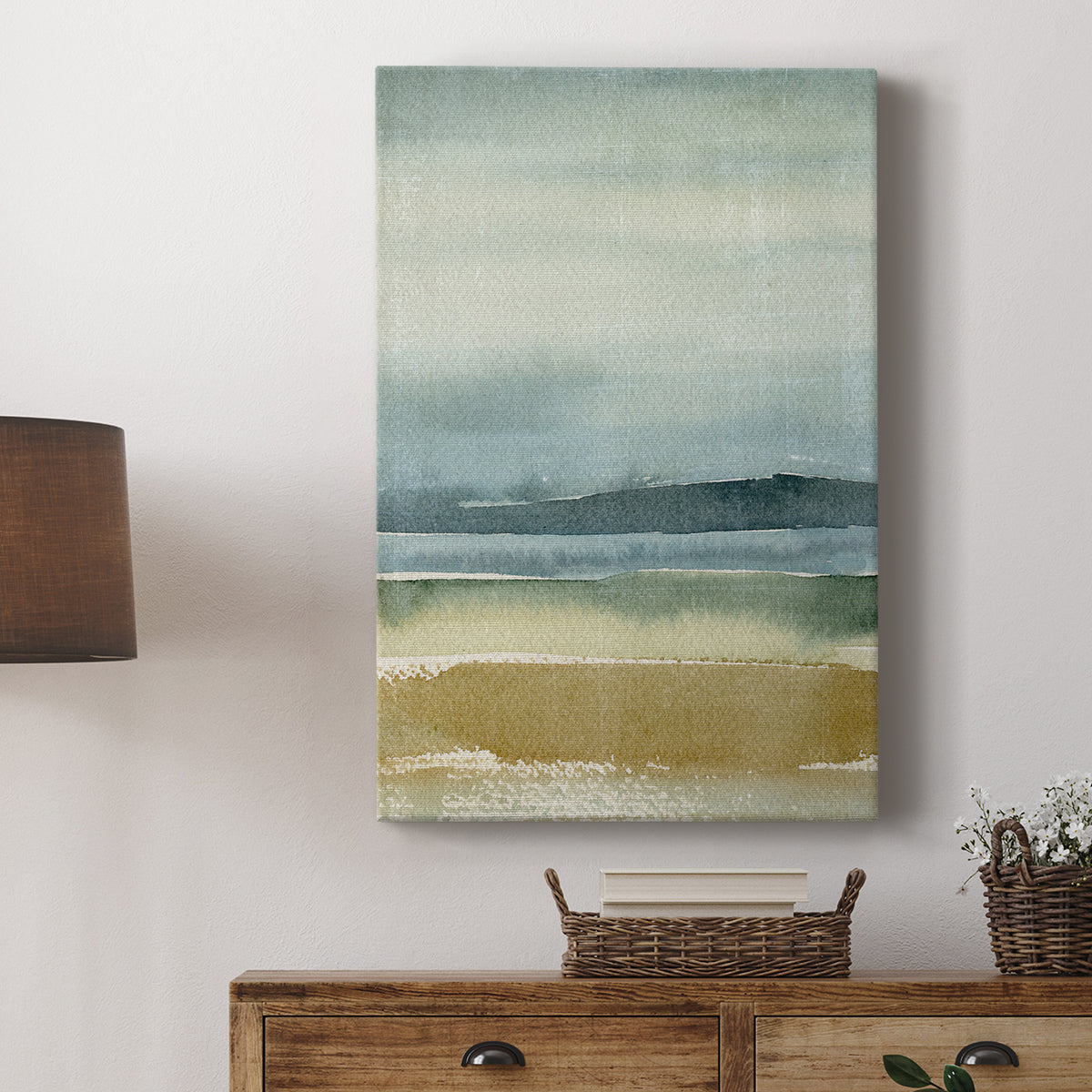 Ochre Outlook I - Canvas Art Print