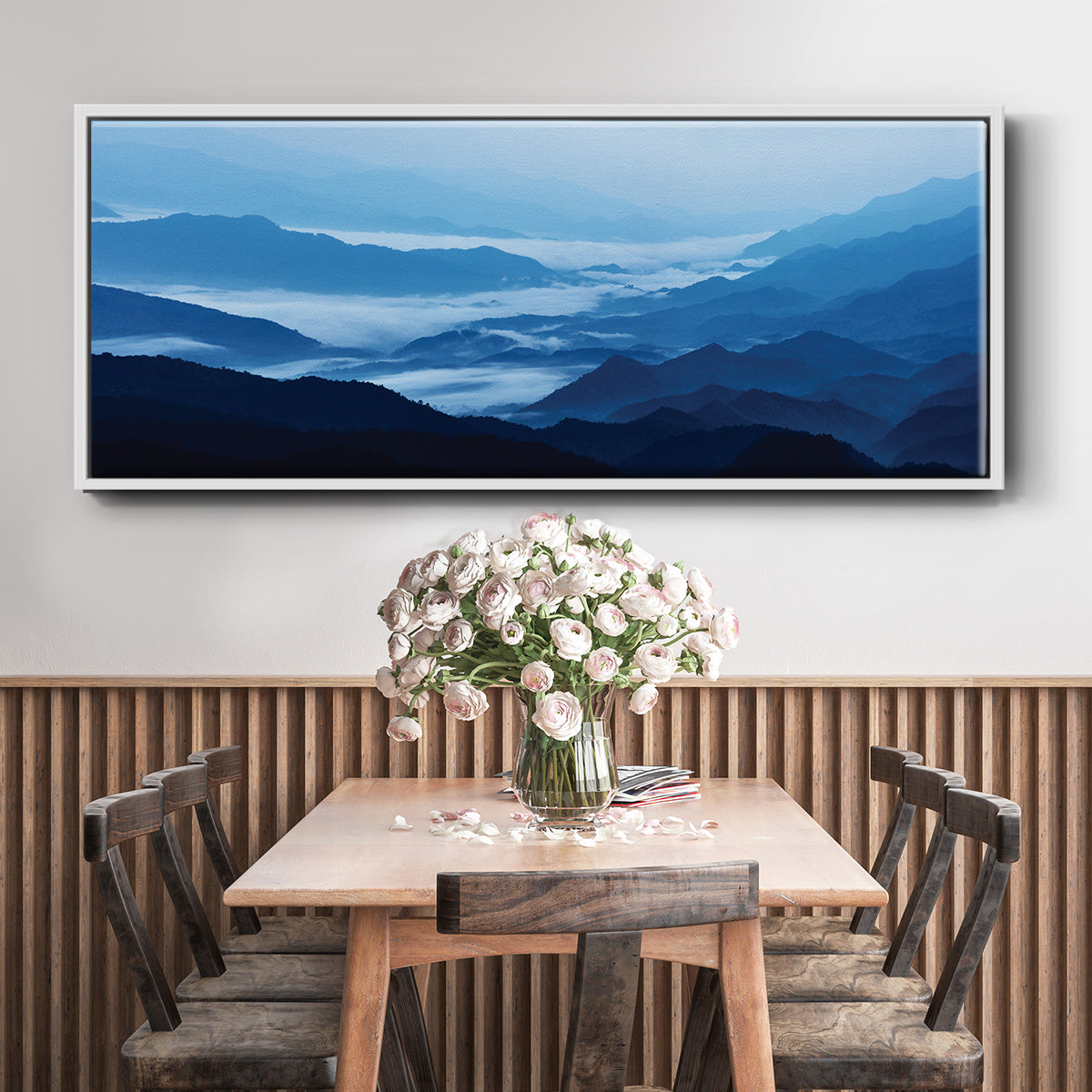 Misty Mountains XIII - Floater Framed Canvas Print