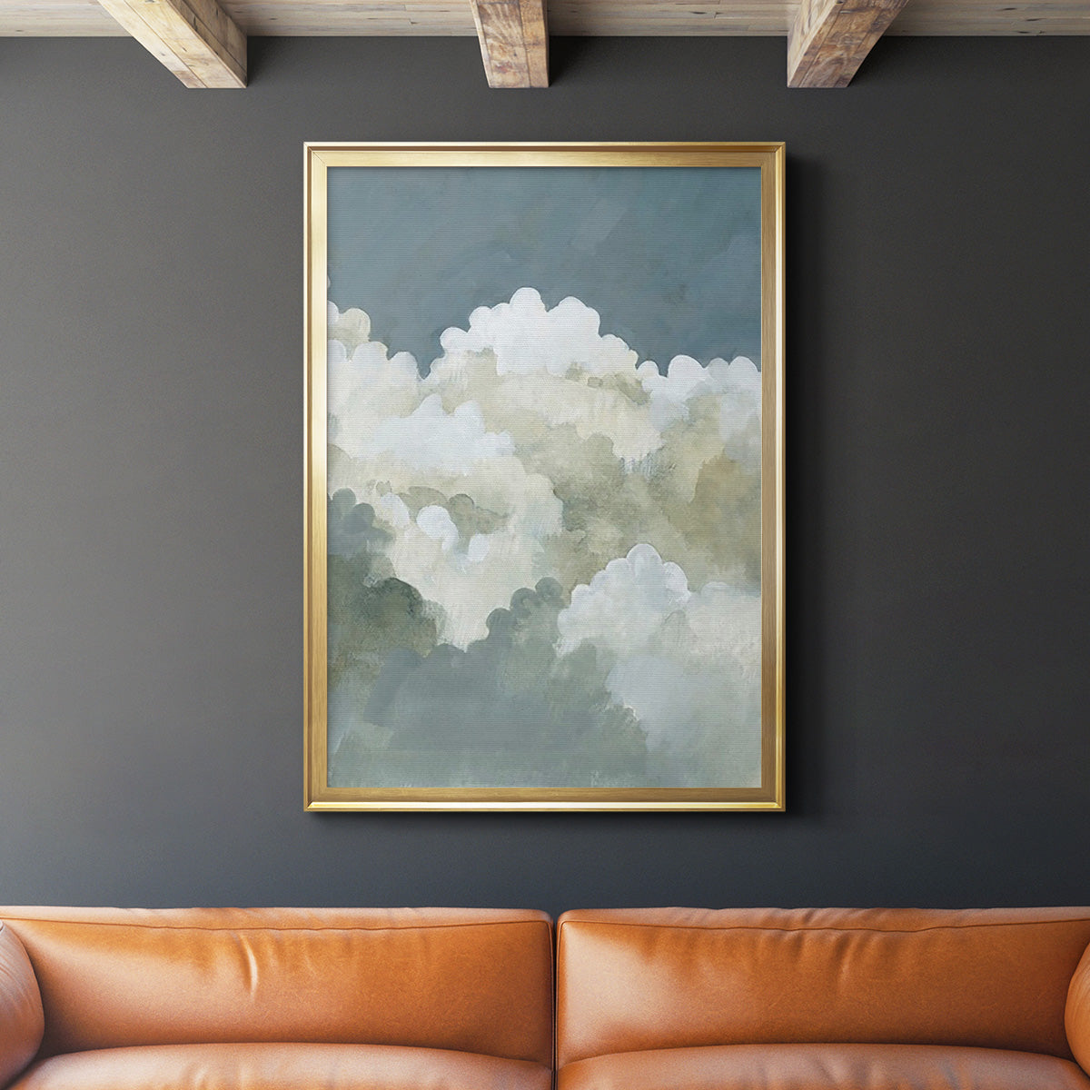 Big Clouds II -  Framed Canvas Print