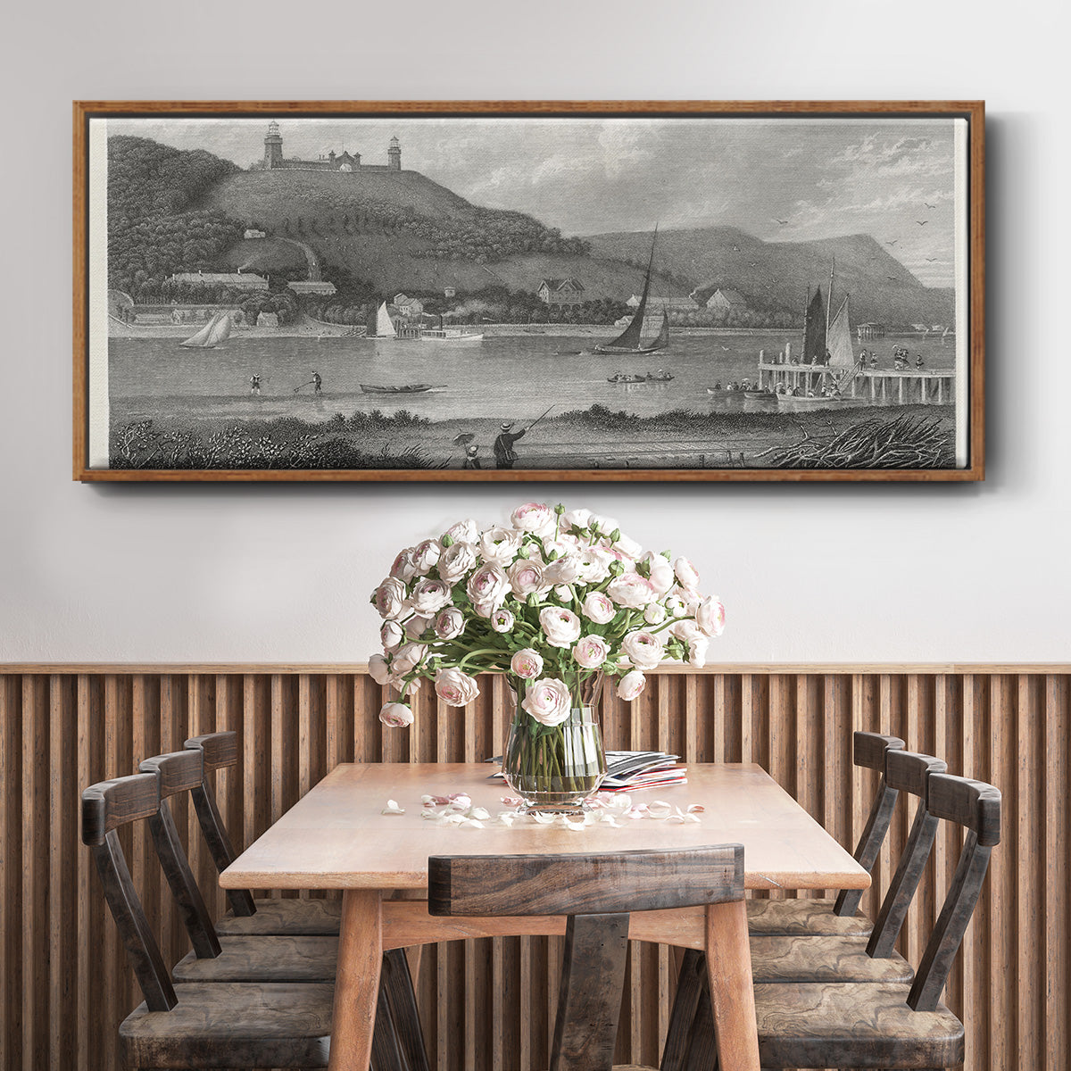 The Highlands of the Neversink - Floater Framed Canvas Print