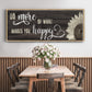 Makes You Happy - Floater Framed Canvas Print