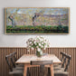 The Banks of the River Epte in Springtime, 1885 - Floater Framed Canvas Print