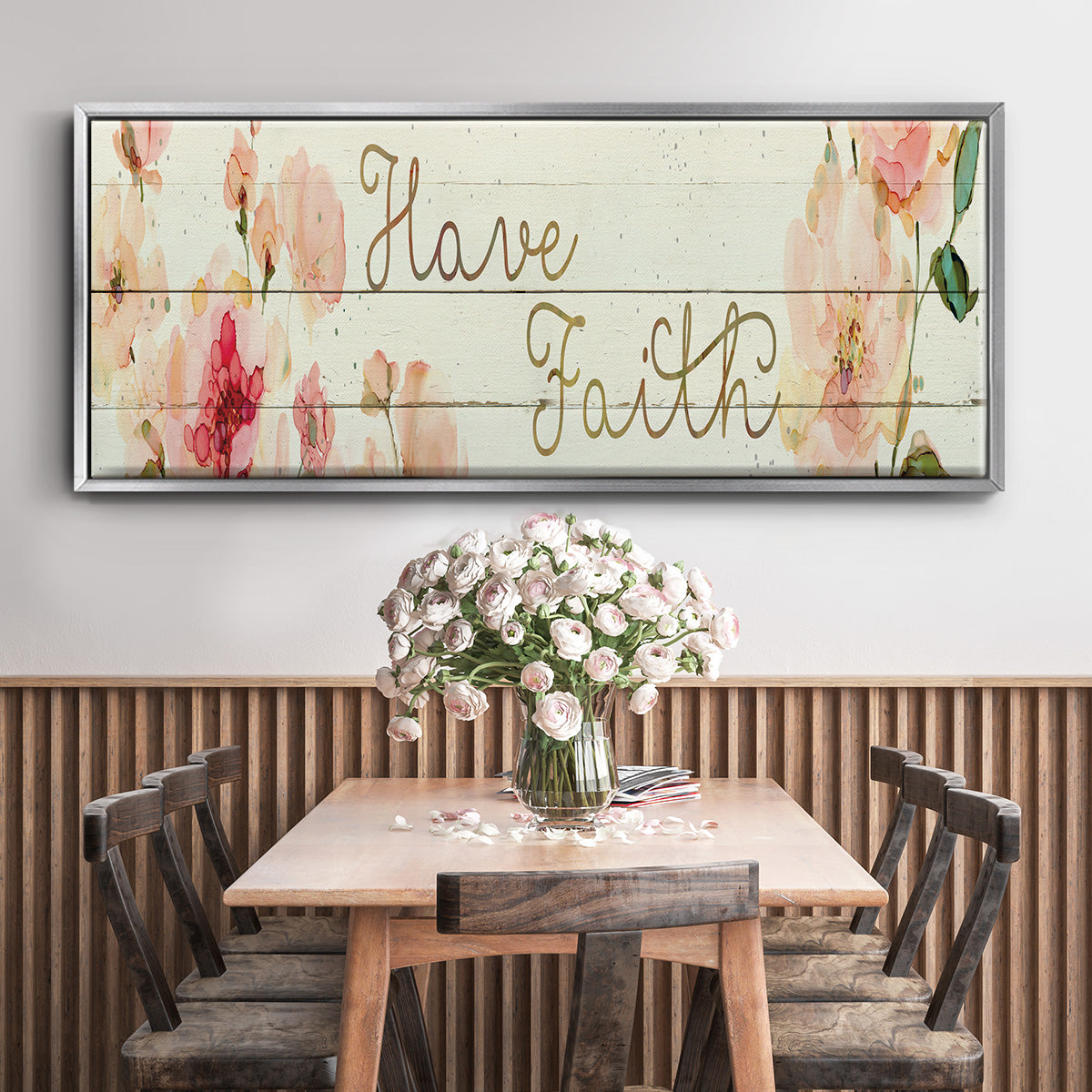 Have Faith - Floater Framed Canvas Print