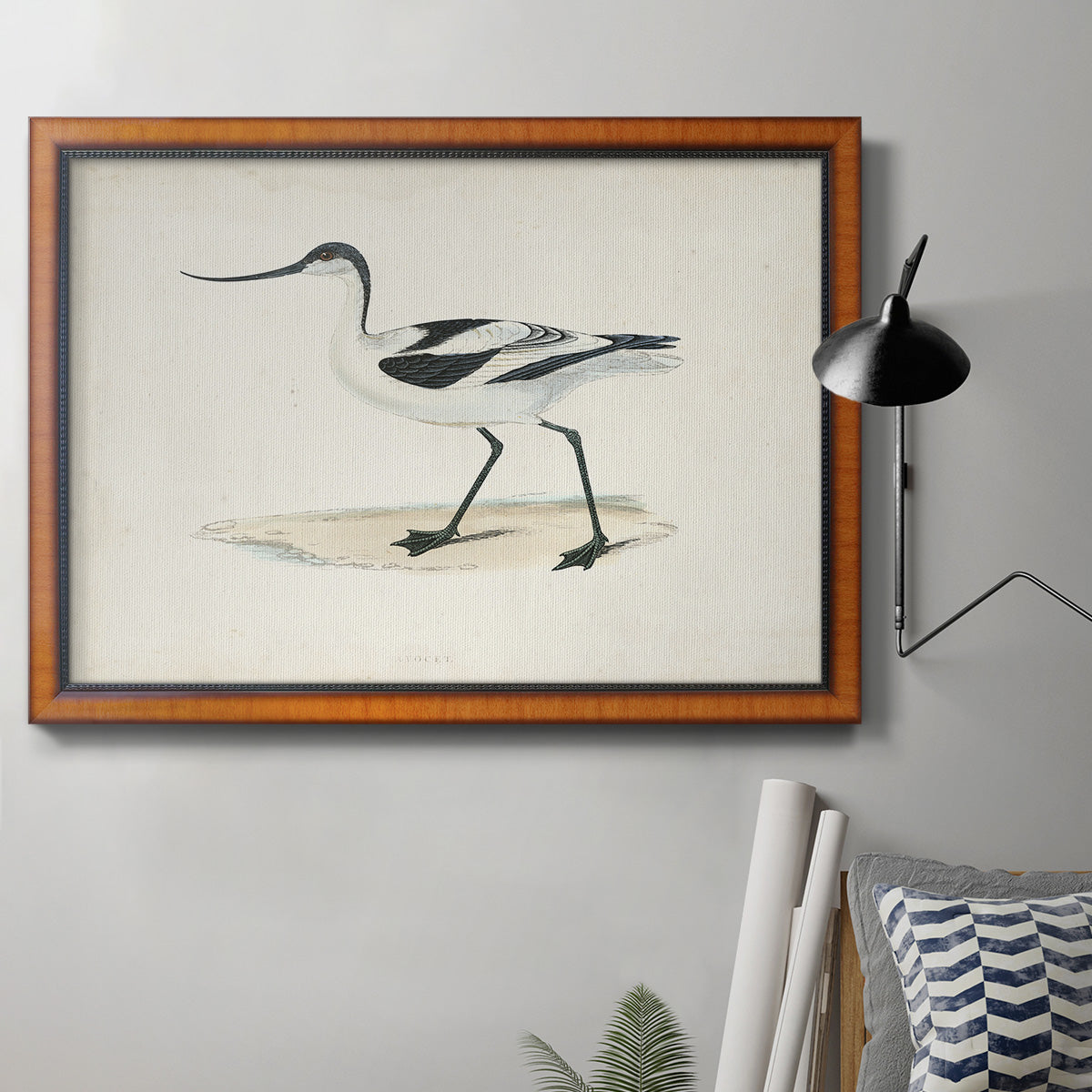 Morris Sandpipers IV Premium Framed Canvas- Ready to Hang