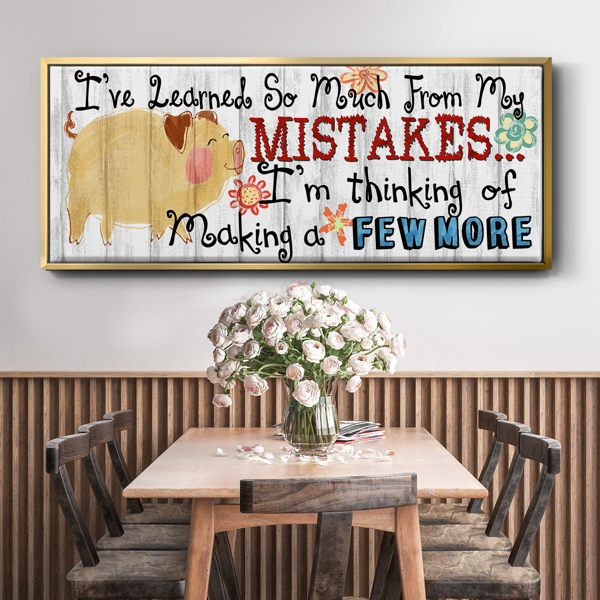 I've Learned - Floater Framed Canvas Print