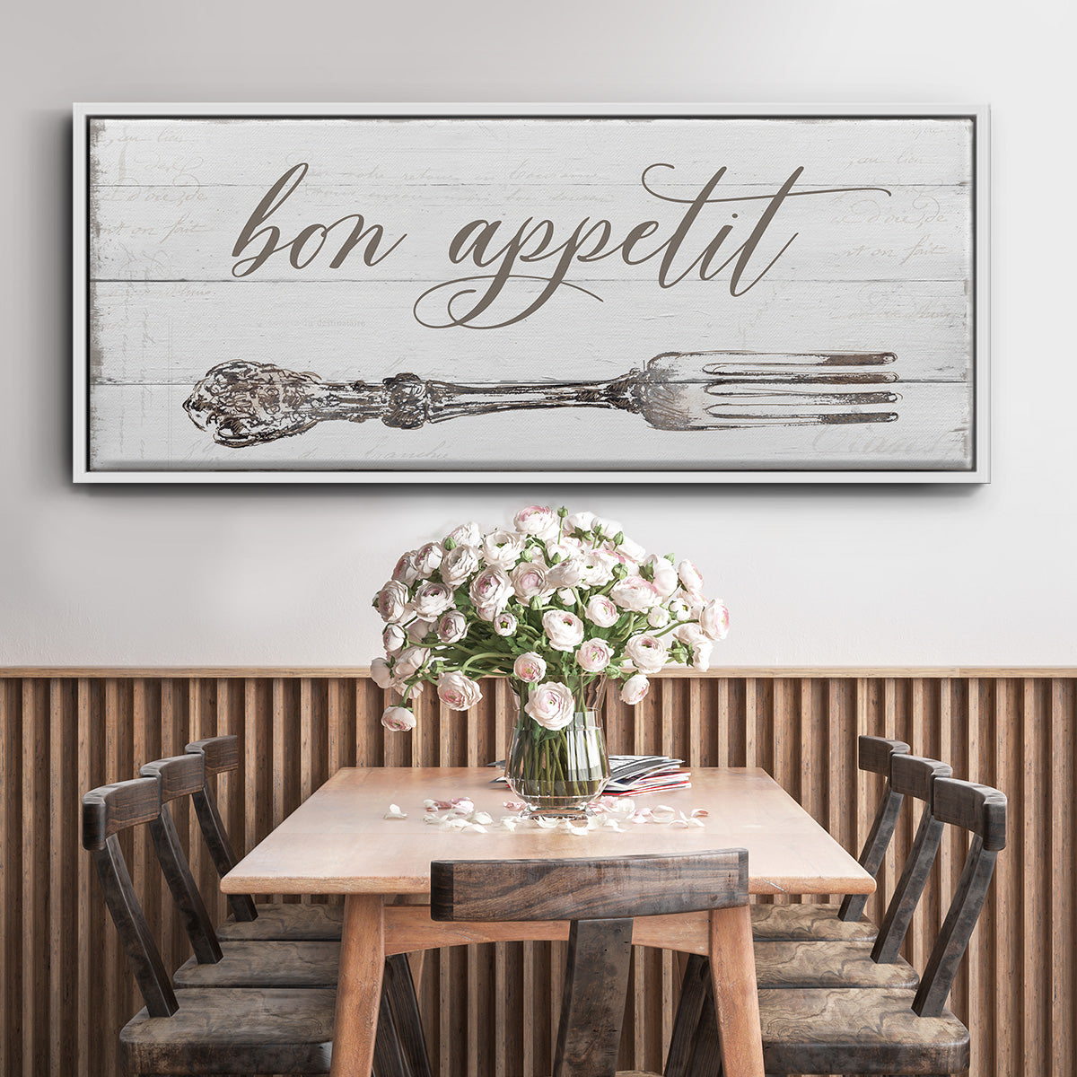 Bon Appetit - Floater Framed Canvas Print