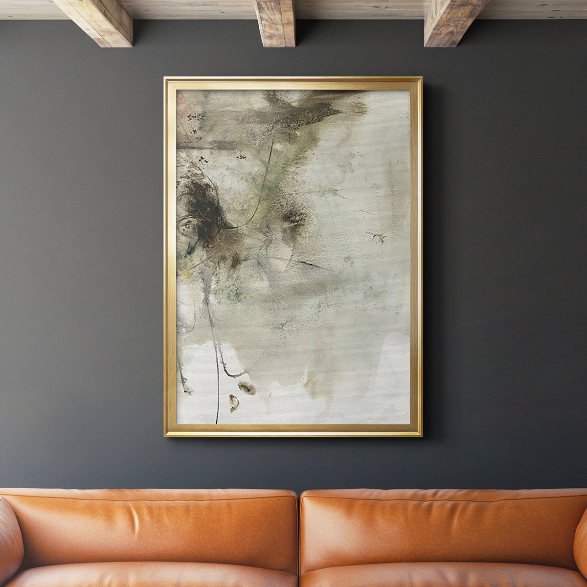 Soft Inspiration IV - Modern Framed Canvas Print