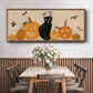 Pumpkin Patch Cats Collection D - Floater Framed Canvas Print