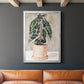 Potted Houseplant I - Modern Framed Canvas Print