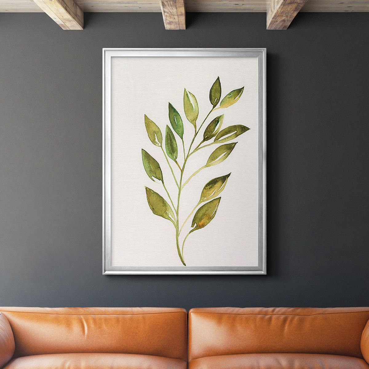Single Twig I - Modern Framed Canvas Print