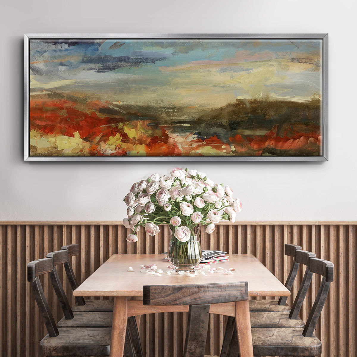 Landscape Study - Floater Framed Canvas Print