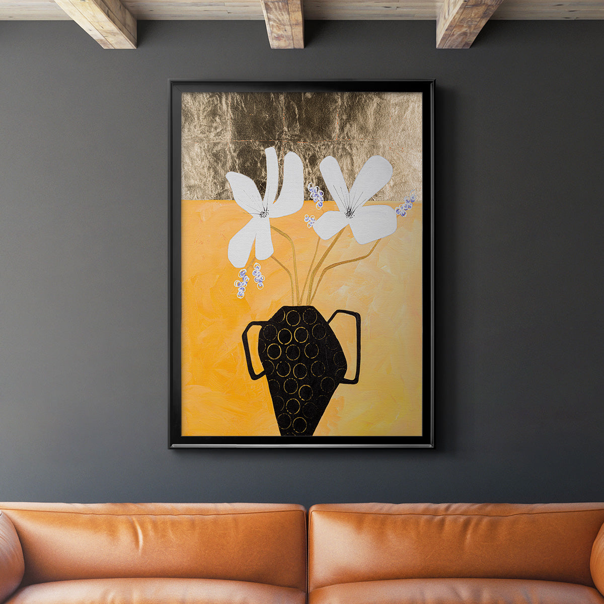 Enjoying the Company We Keep II - Modern Framed Canvas Print