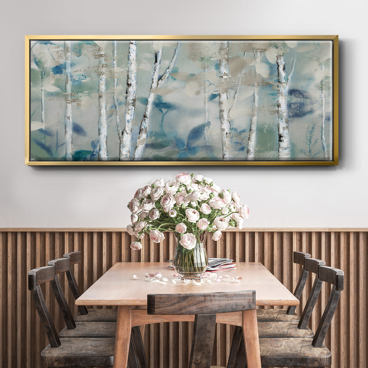 Zen Forest I - Floater Framed Canvas Print