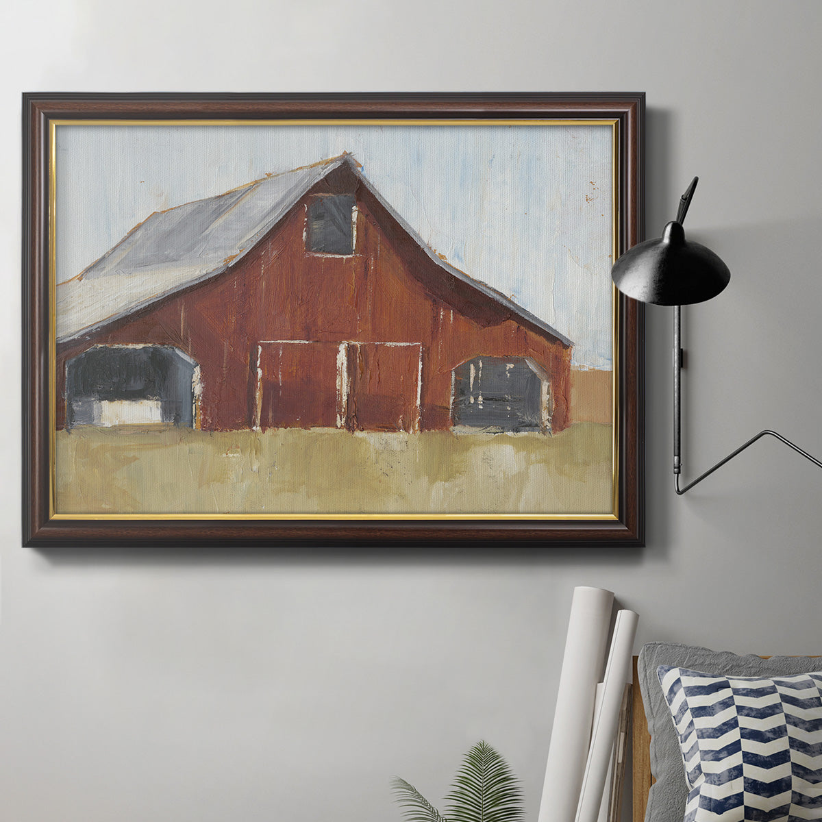 Rustic Red Barn I Premium Framed Canvas- Ready to Hang