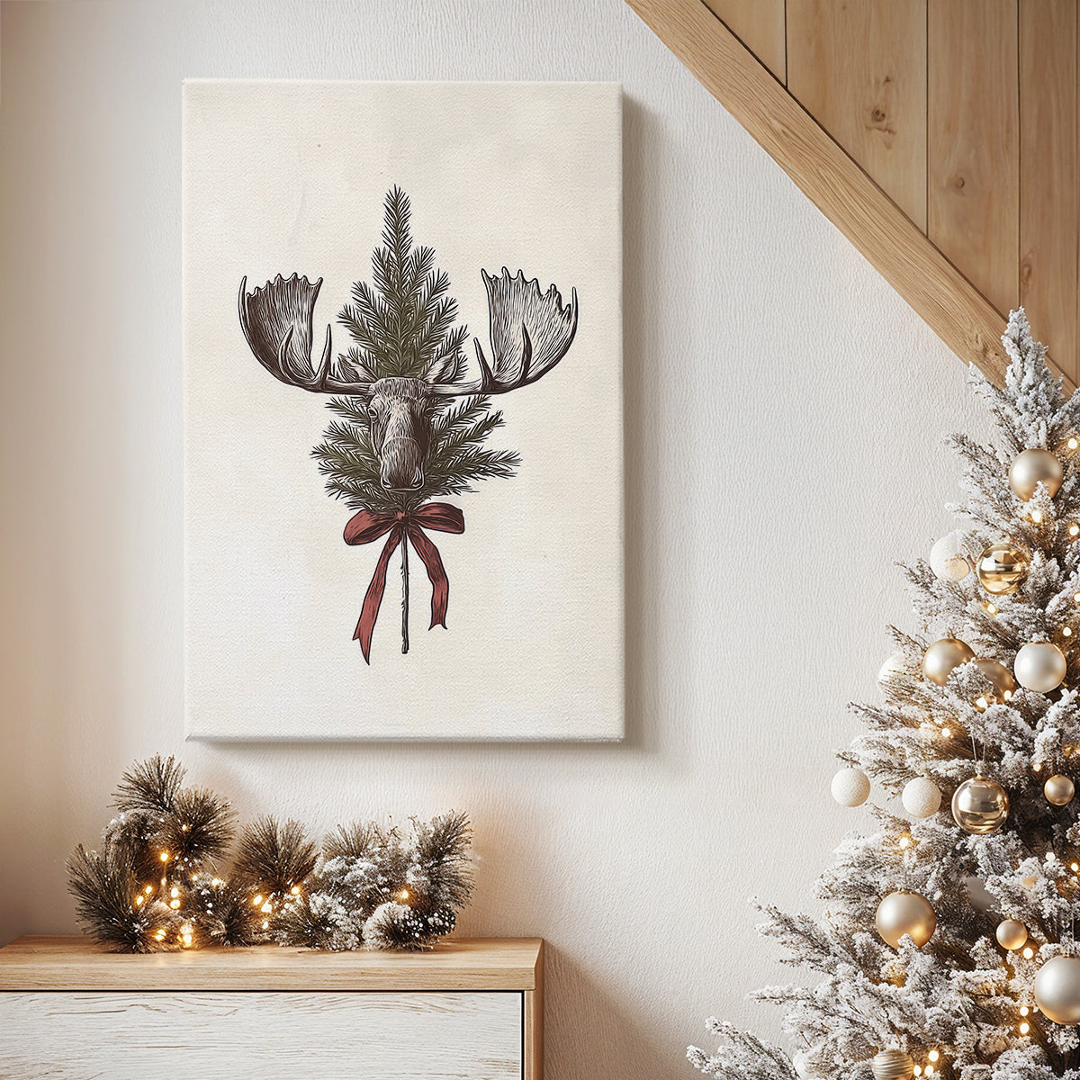Frostlit Skies Promise - Canvas Art Print