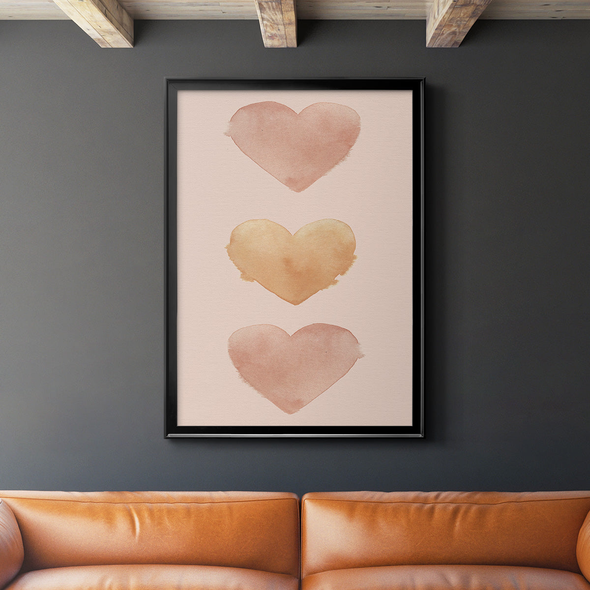Modern Romance Collection B - Modern Framed Canvas Print