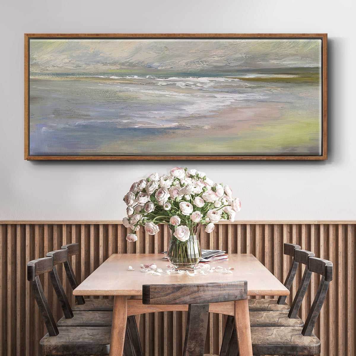 Beach Light II - Floater Framed Canvas Print