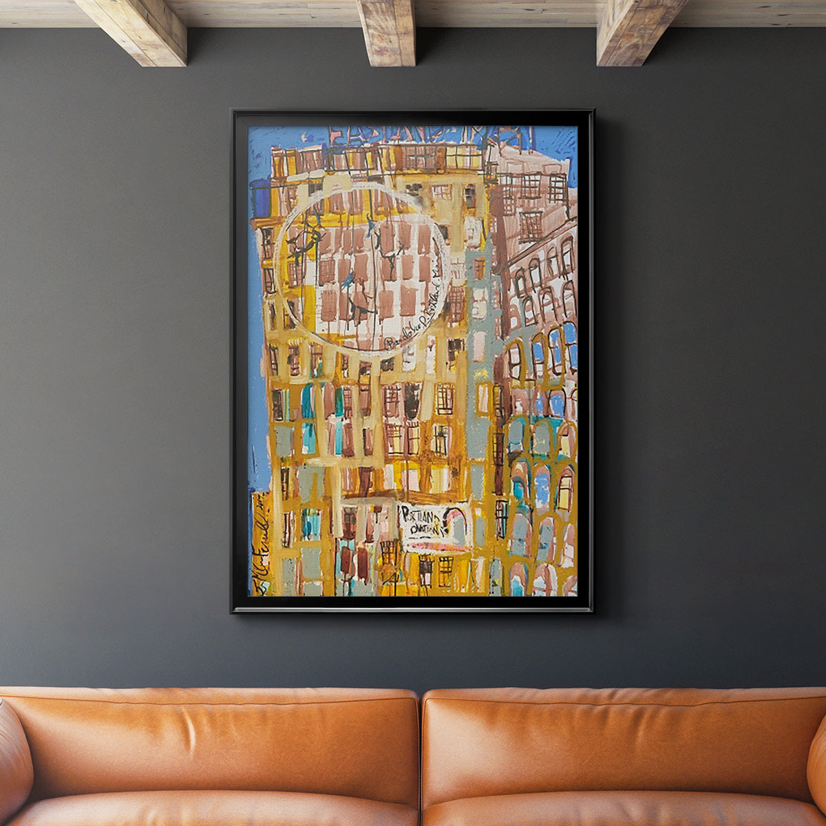 Bandaloo II - Modern Framed Canvas Print